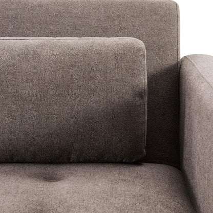 Hudson Click Clack Sofa Bed - Chenille Mushroom - DUSK