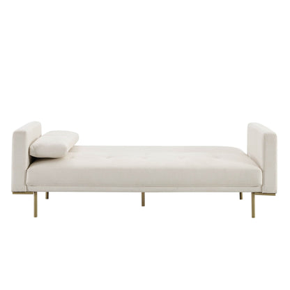 Hudson Click Clack Sofa Bed - Cream Linen - DUSK