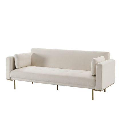 Hudson Click Clack Sofa Bed - Cream Linen - DUSK