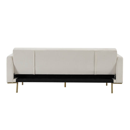 Hudson Click Clack Sofa Bed - Cream Linen - DUSK