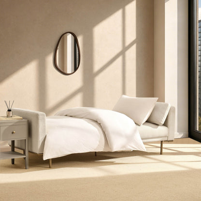 Hudson Click Clack Sofa Bed - Cream Linen - DUSK