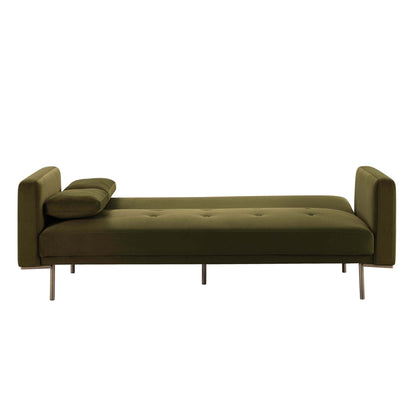 Hudson Click Clack Sofa Bed - Muted Moss - DUSK