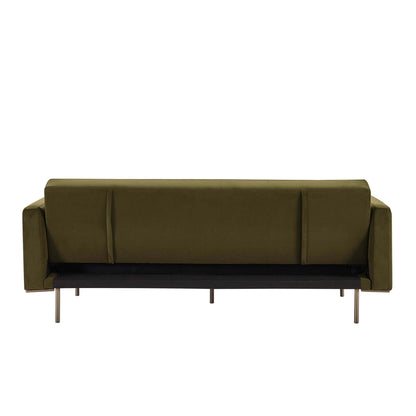 Hudson Click Clack Sofa Bed - Muted Moss - DUSK