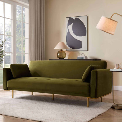Hudson Click Clack Sofa Bed - Rich Green - DUSK