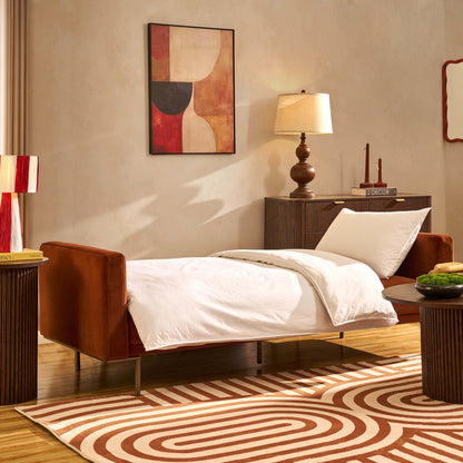 Hudson Click Clack Sofa Bed - Terracotta - DUSK