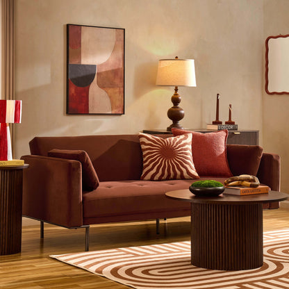 Hudson Click Clack Sofa Bed - Terracotta - DUSK