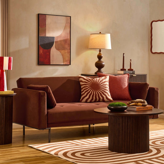 Hudson Click Clack Sofa Bed - Terracotta - DUSK