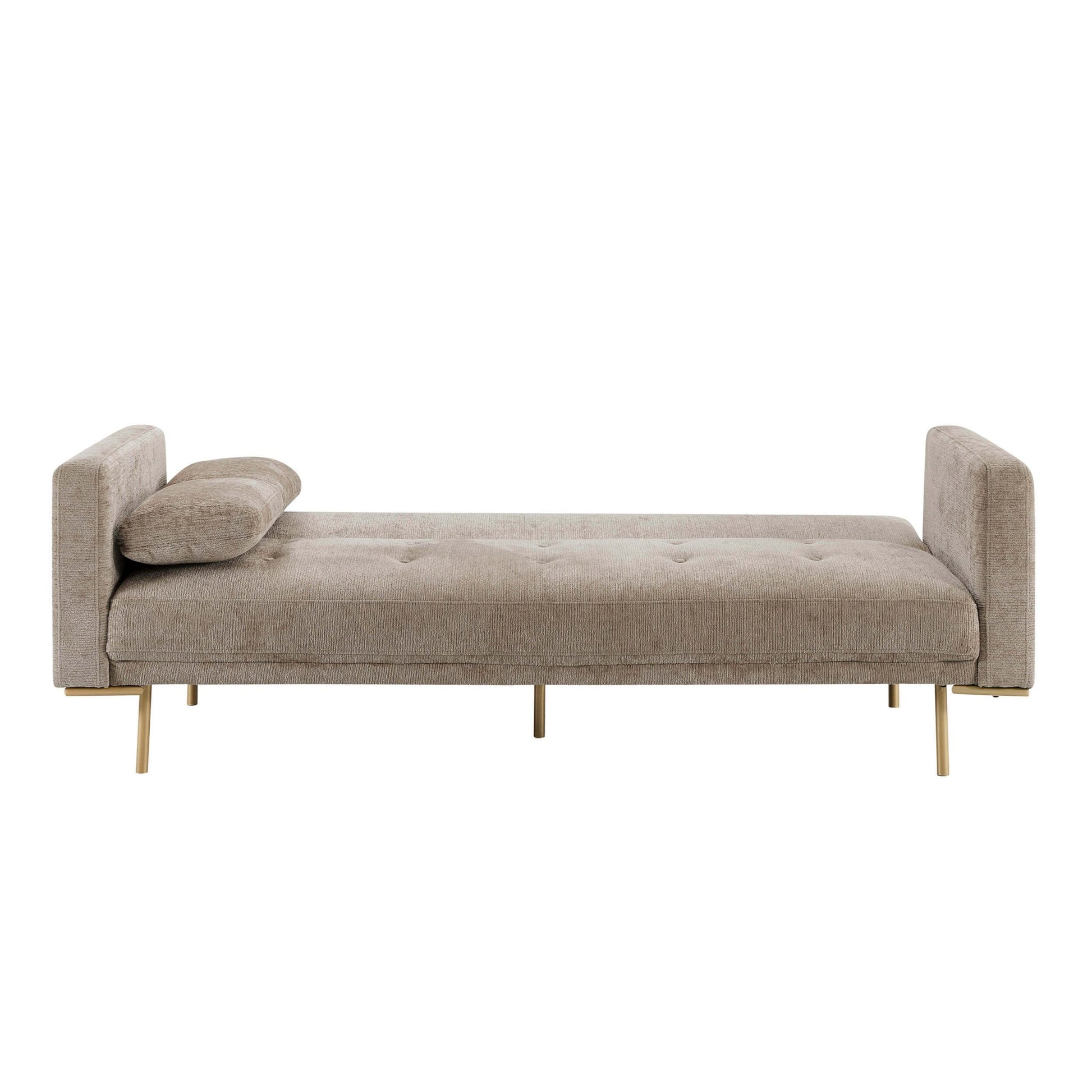 Hudson Click Clack Sofa Bed - Textured Mushroom - DUSK