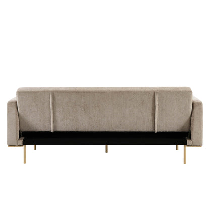 Hudson Click Clack Sofa Bed - Textured Mushroom - DUSK