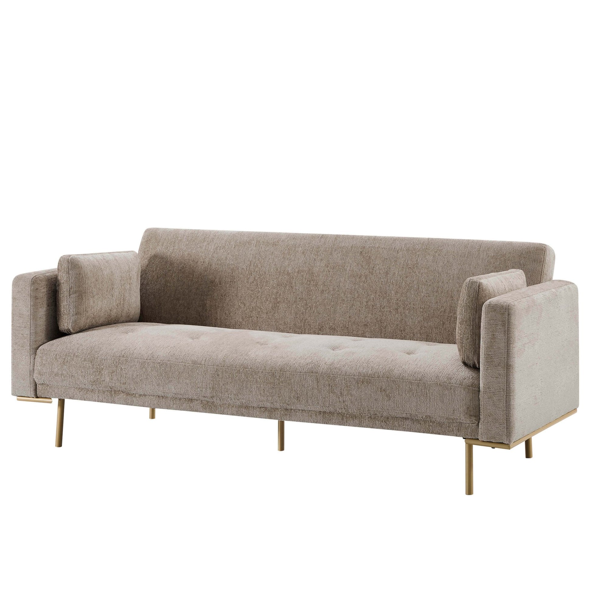 Hudson Click Clack Sofa Bed - Textured Mushroom - DUSK