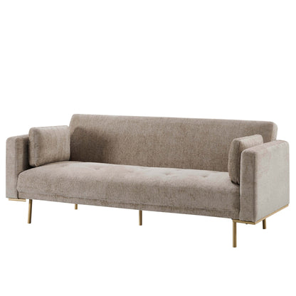Hudson Click Clack Sofa Bed - Textured Mushroom - DUSK