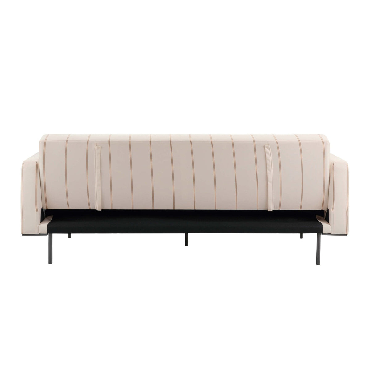 Hudson Click Clack Sofa Bed - Thin Natural Stripe - DUSK