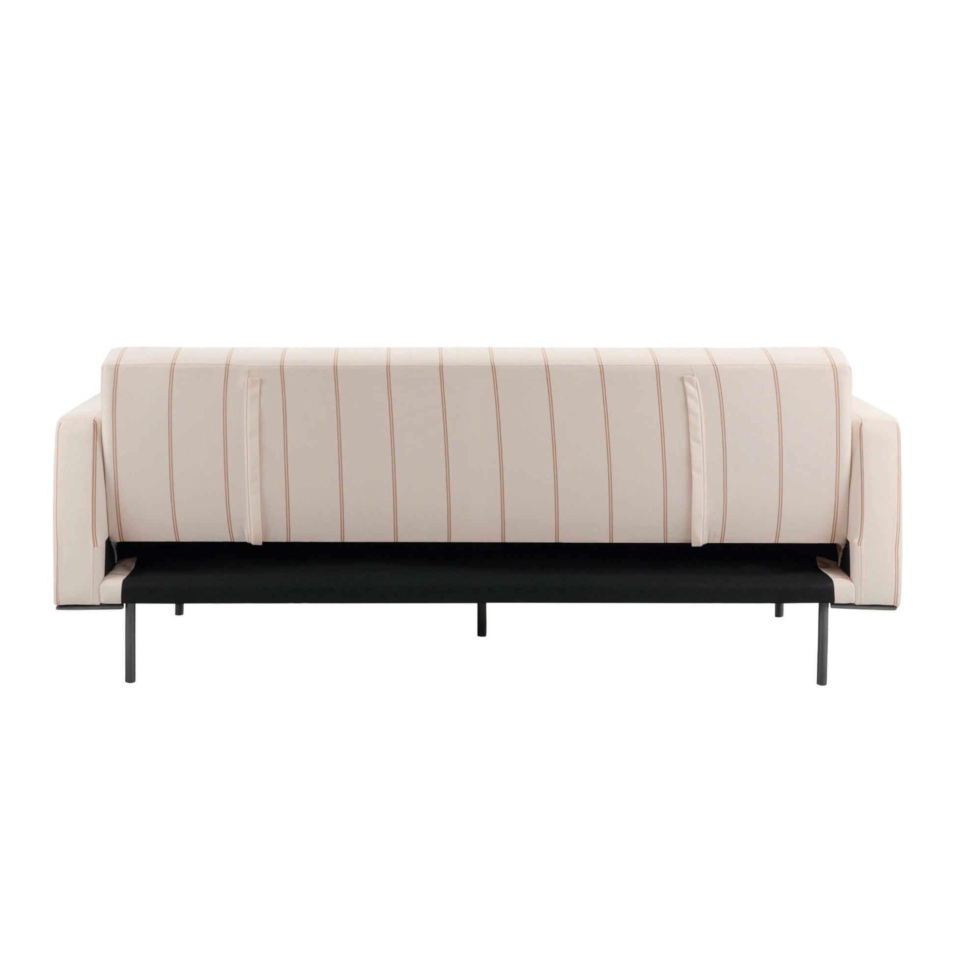 Hudson Click Clack Sofa Bed - Thin Natural Stripe - DUSK
