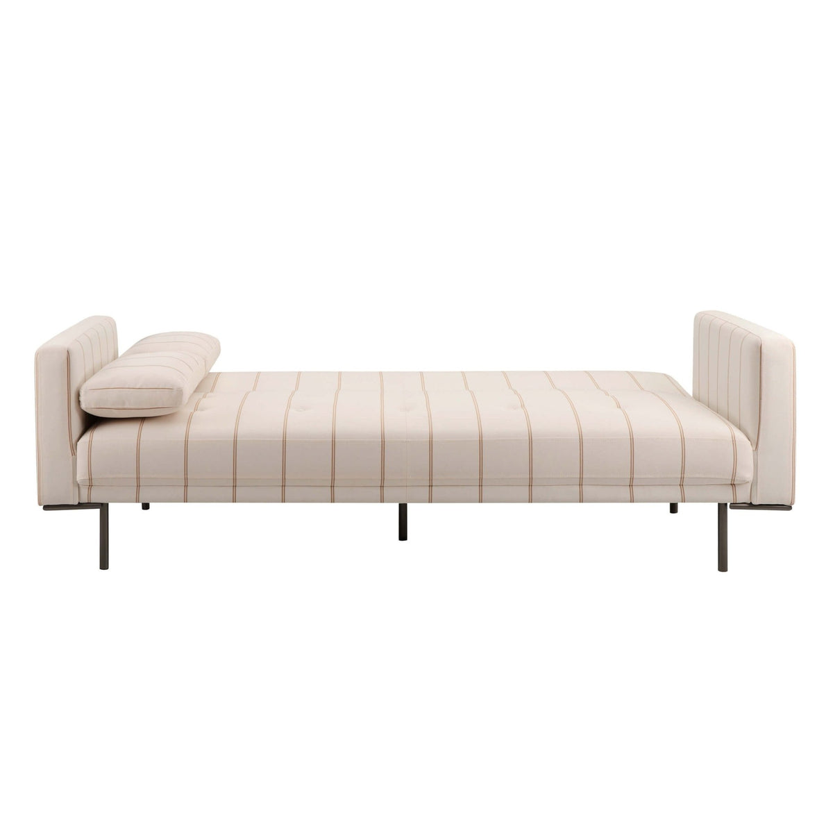 Hudson Click Clack Sofa Bed - Thin Natural Stripe - DUSK