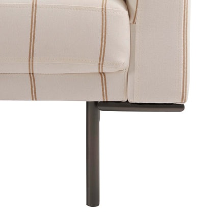 Hudson Click Clack Sofa Bed - Thin Natural Stripe - DUSK