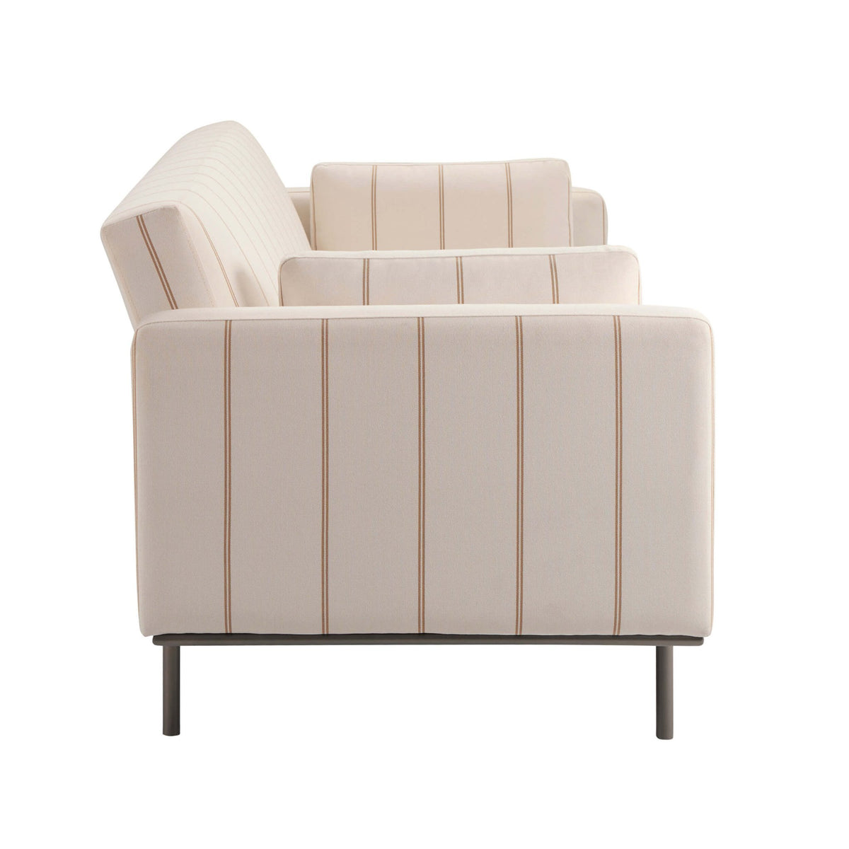 Hudson Click Clack Sofa Bed - Thin Natural Stripe - DUSK