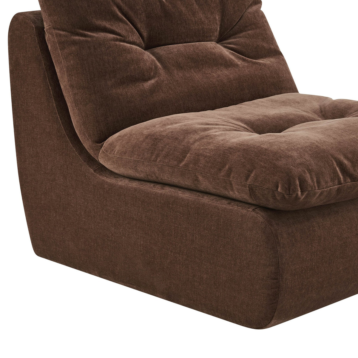 Immy Relaxed Accent Chair - Chenille Dark Rust - DUSK