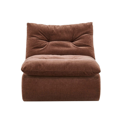 Immy Relaxed Accent Chair - Chenille Dark Rust - DUSK
