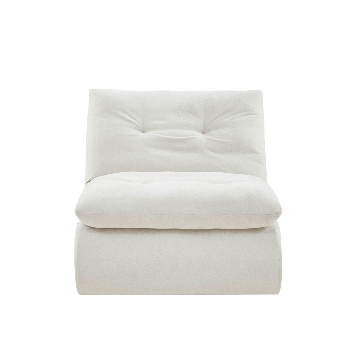 Immy Relaxed Accent Chair - Chenille Ivory - DUSK