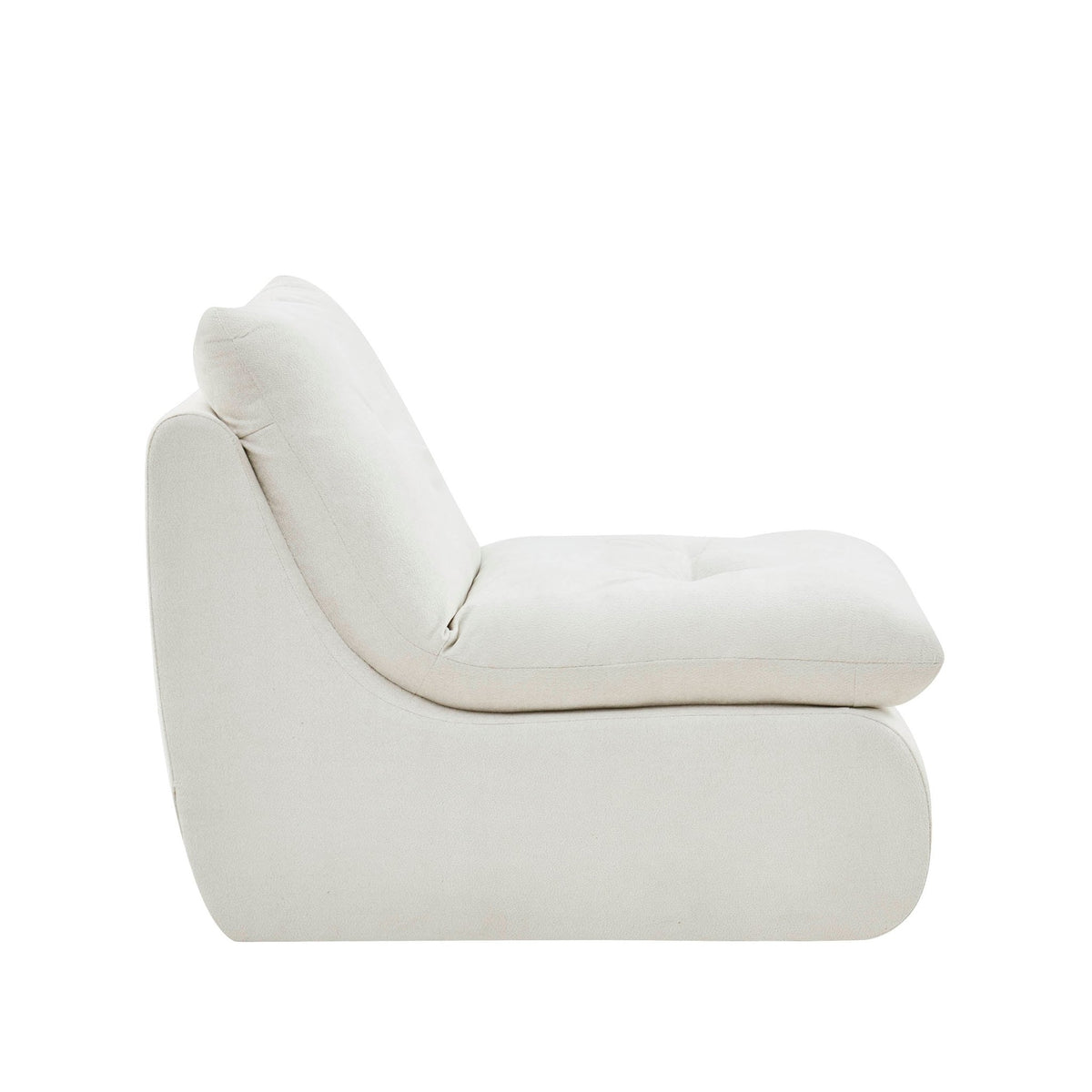 Immy Relaxed Accent Chair - Chenille Ivory - DUSK
