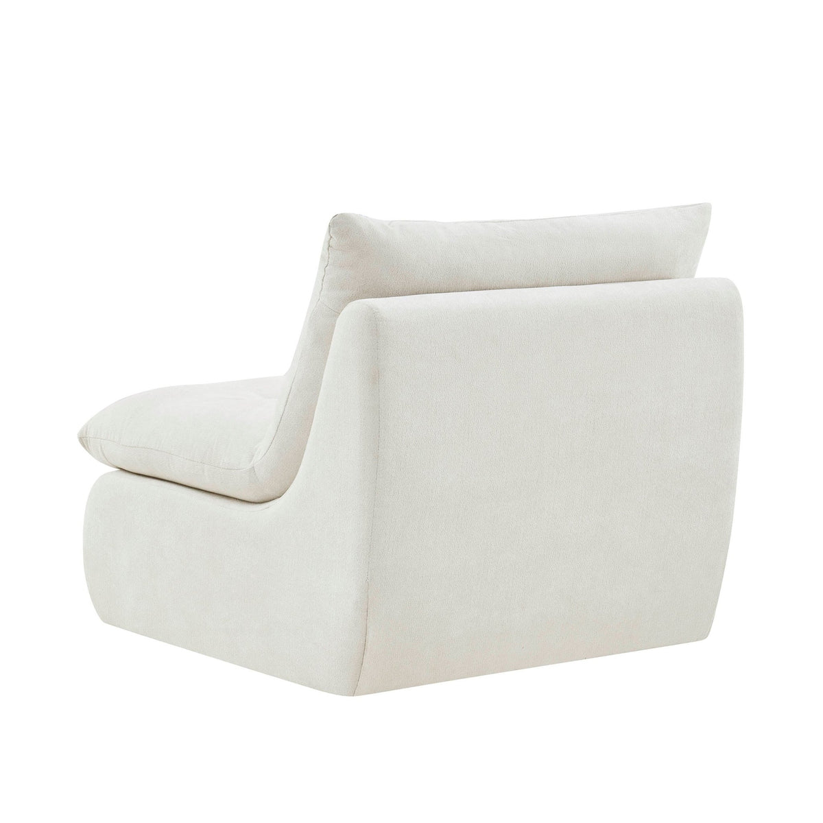 Immy Relaxed Accent Chair - Chenille Ivory - DUSK