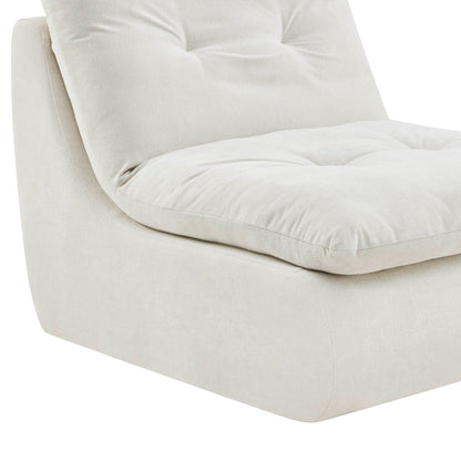 Immy Relaxed Accent Chair - Chenille Ivory - DUSK