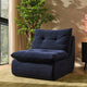 Immy Relaxed Accent Chair - Chenille Navy - DUSK