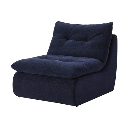 Immy Relaxed Accent Chair - Chenille Navy - DUSK