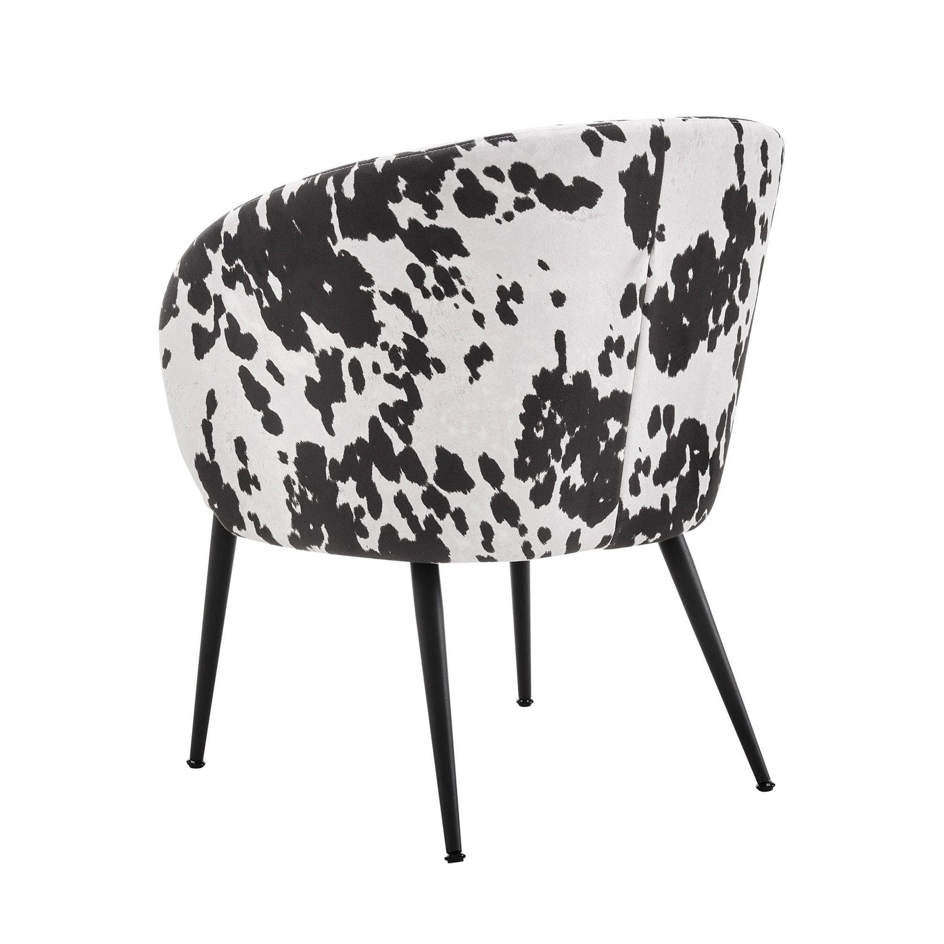 Indy Accent Chair - Cow Print - DUSK