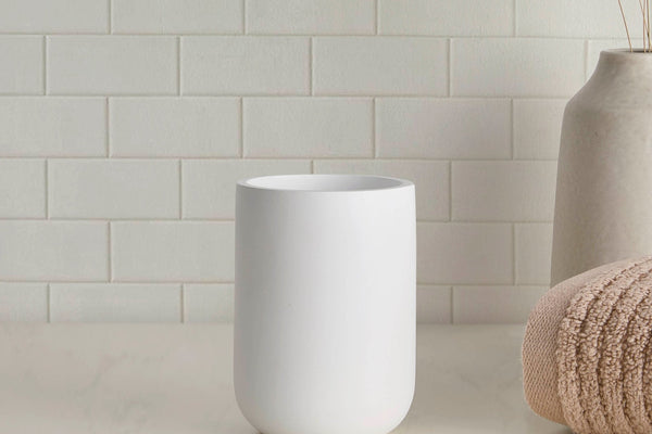 Ingrid Modern Resin Tumbler - White - DUSK
