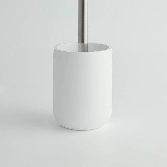 Ingrid Modern Toilet Resin Brush Holder - White - DUSK