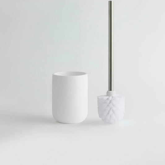 Ingrid Modern Toilet Resin Brush Holder - White - DUSK