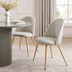 Iris Set of 2 Dining Chairs - Sage Stripe - DUSK