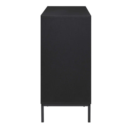 Isabella 3 Door Sideboard - Black - DUSK