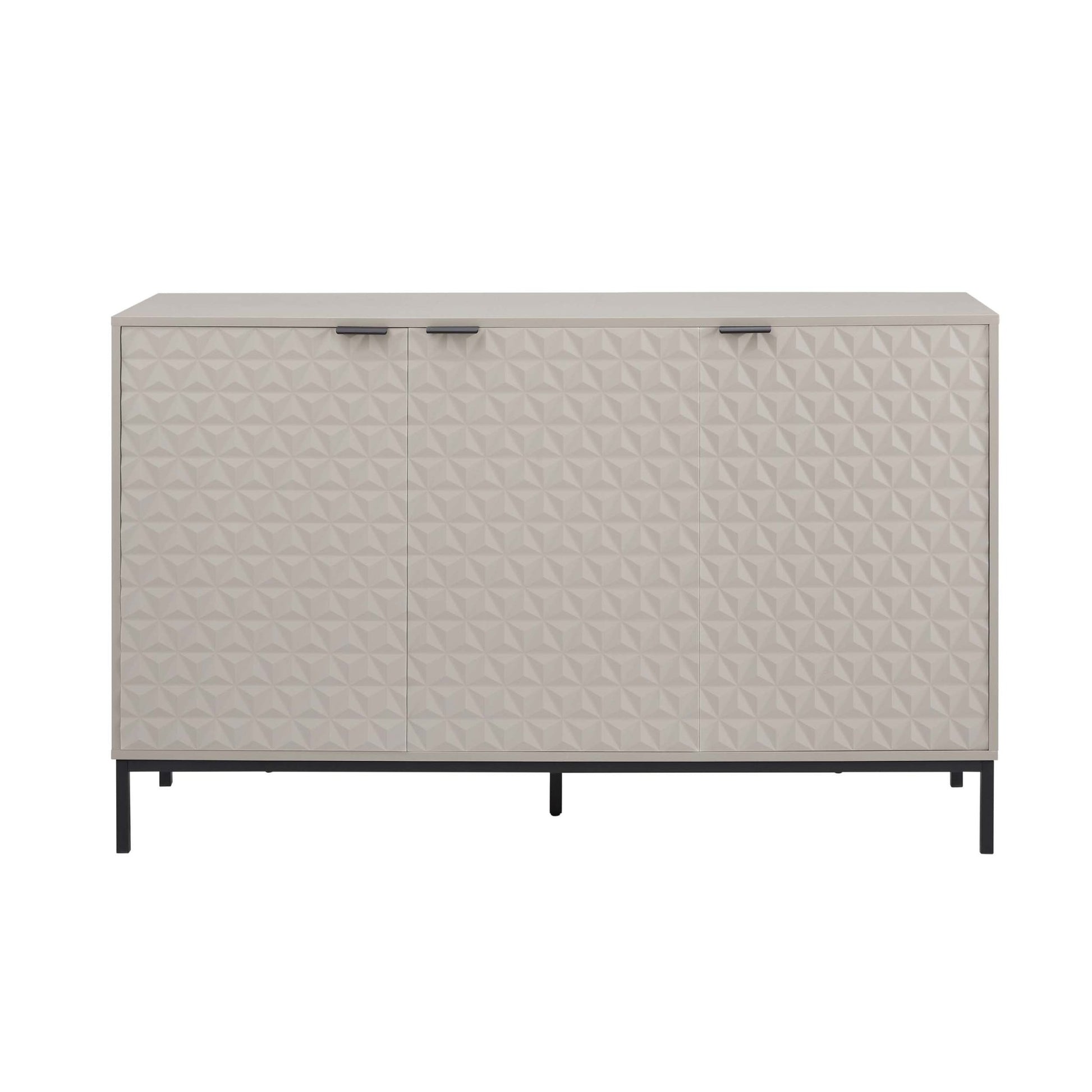 Isabella 3 Door Sideboard - Taupe - DUSK