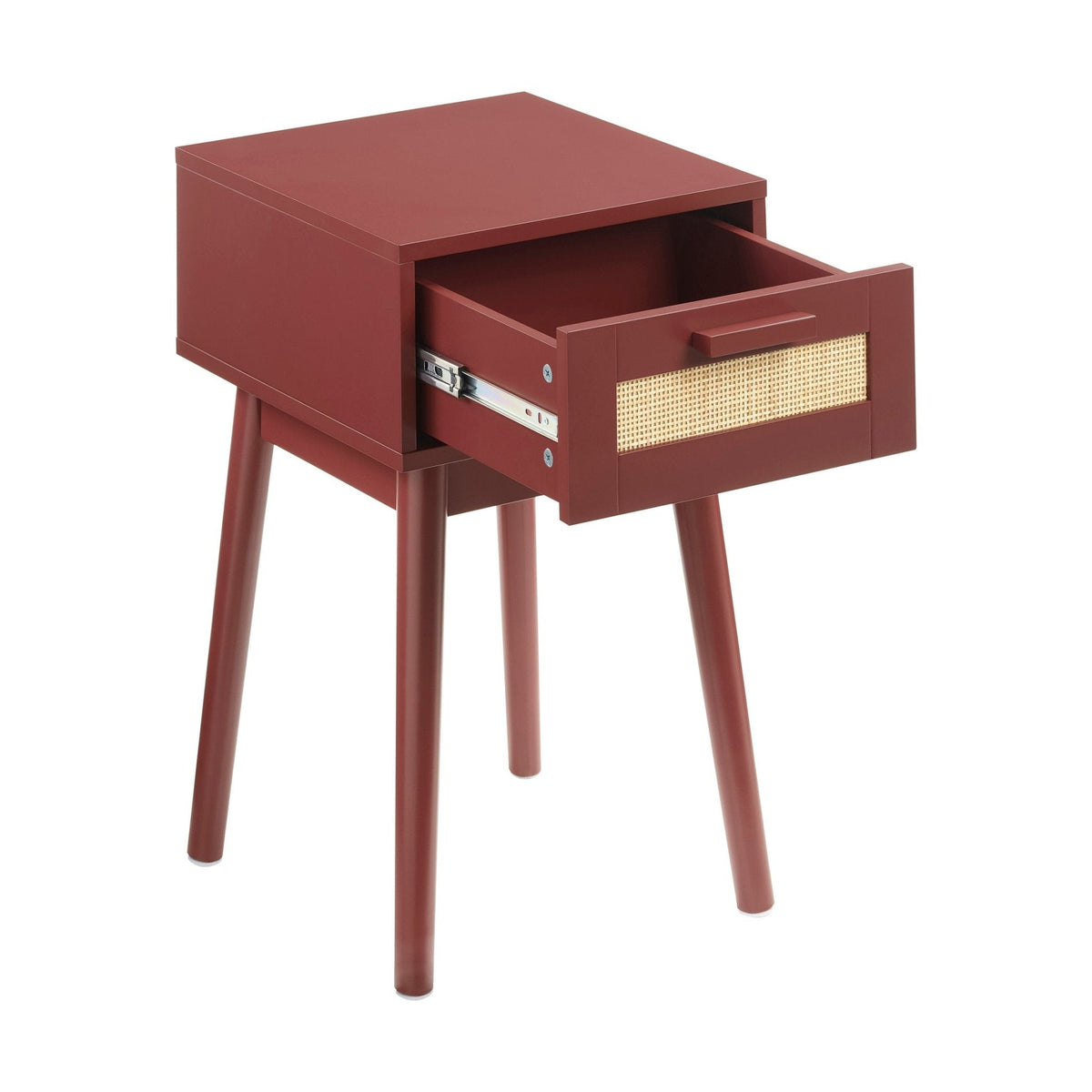 Isla 1 Drawer Nightstand - Burnt Red - DUSK