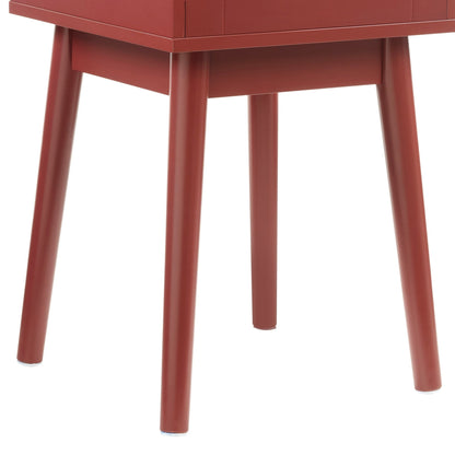 Isla 1 Drawer Nightstand - Burnt Red - DUSK