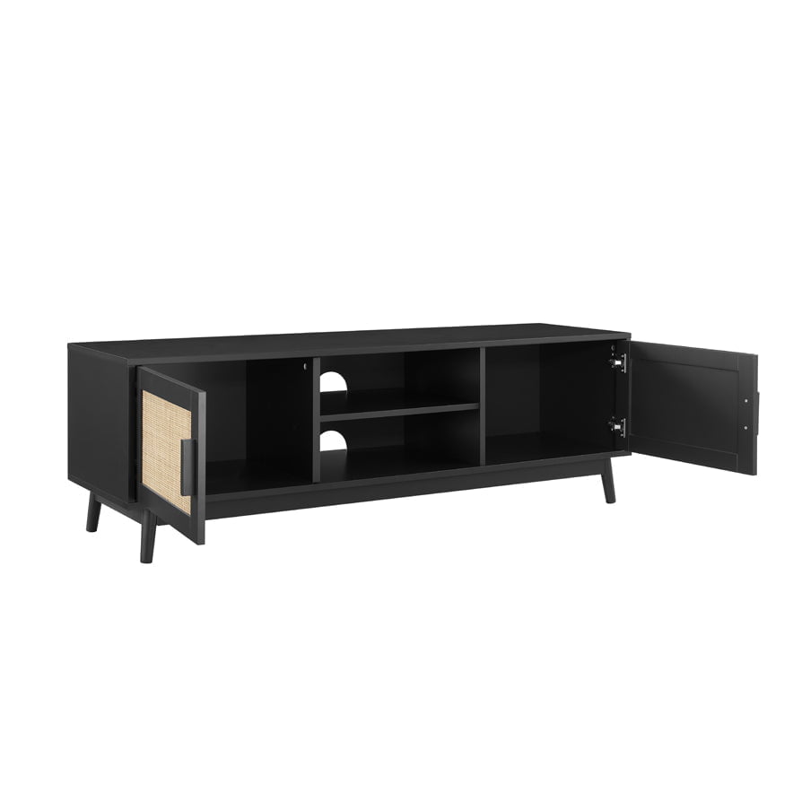 Isla 140cm TV Unit - Black - DUSK