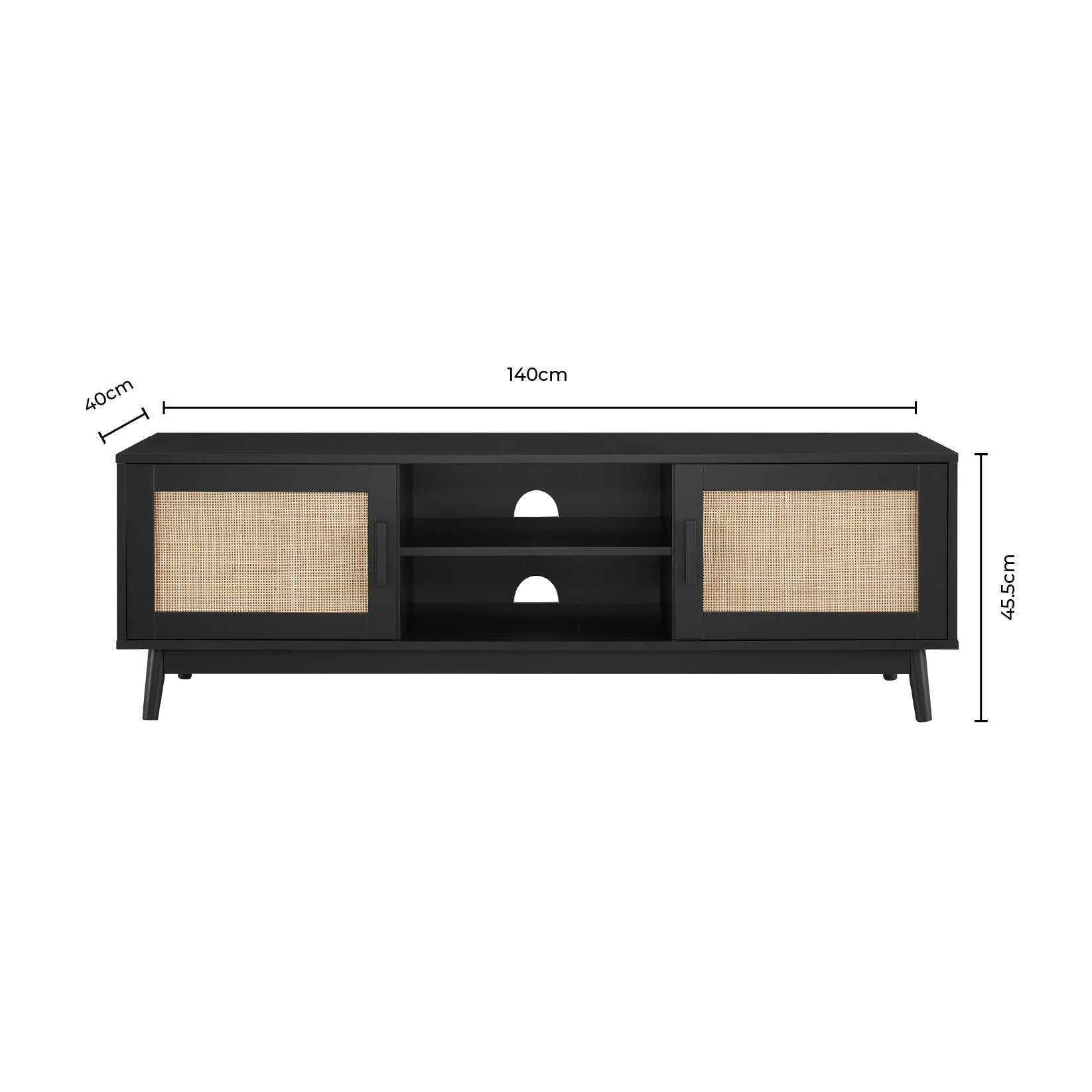 Isla 140cm TV Unit - Stone - DUSK