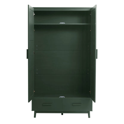 Isla 2 Door Wardrobe - Forest Green - DUSK