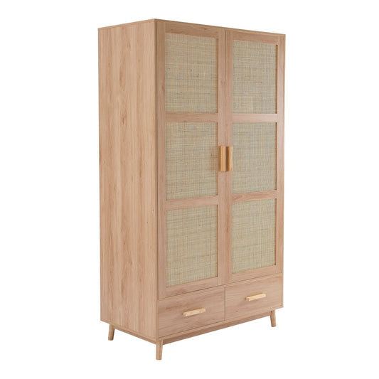 Isla 2 Door Wardrobe - Natural - DUSK