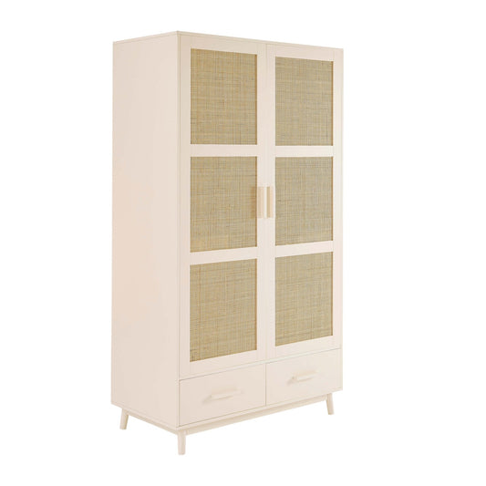 Isla 2 Door Wardrobe - Stone - DUSK