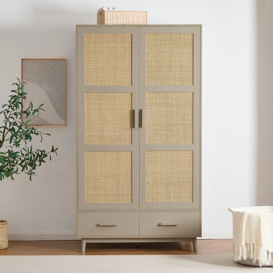 Isla 2 Door Wardrobe - Taupe - DUSK