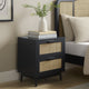 Isla 2 Drawer Bedside Table - Black - DUSK