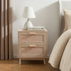 Isla 2 Drawer Bedside Table - Natural - DUSK