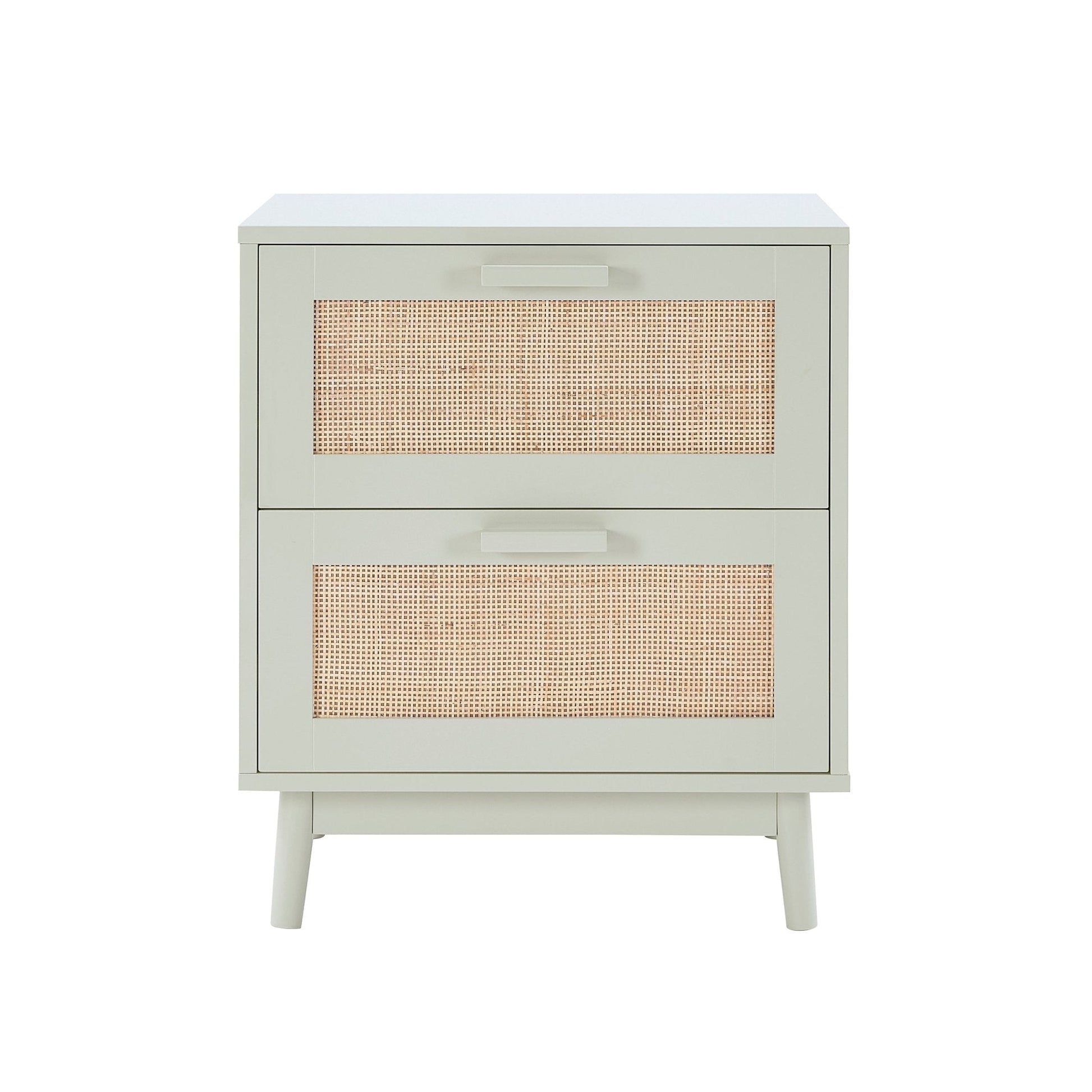 Isla 2 Drawer Bedside Table - Sage Green - DUSK