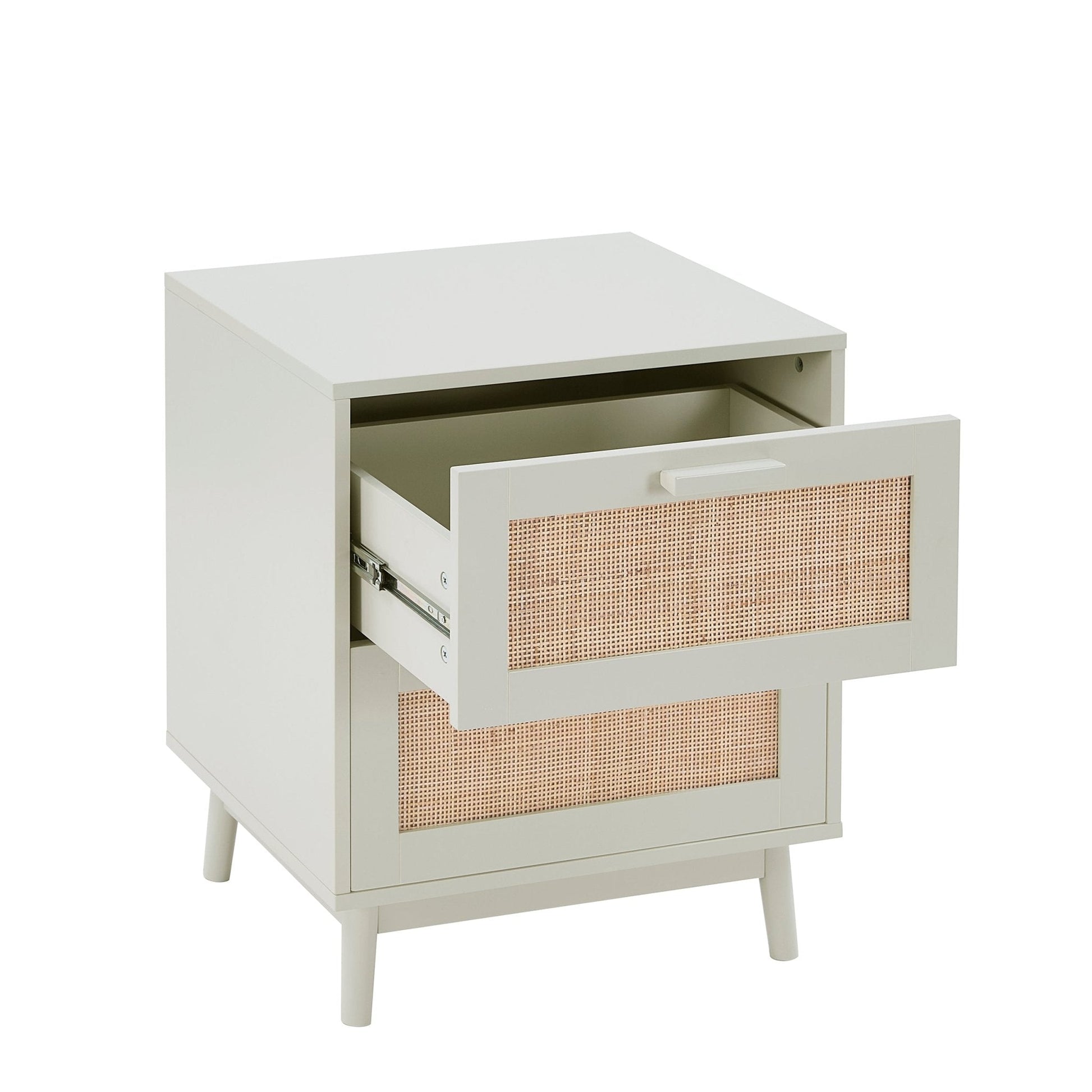 Isla 2 Drawer Bedside Table - Sage Green - DUSK