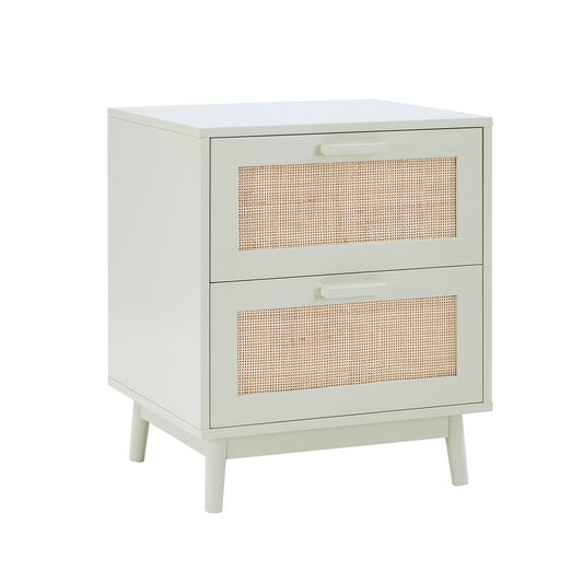 Isla 2 Drawer Bedside Table - Sage Green - DUSK