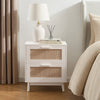 Isla 2 Drawer Bedside Table - Stone - DUSK