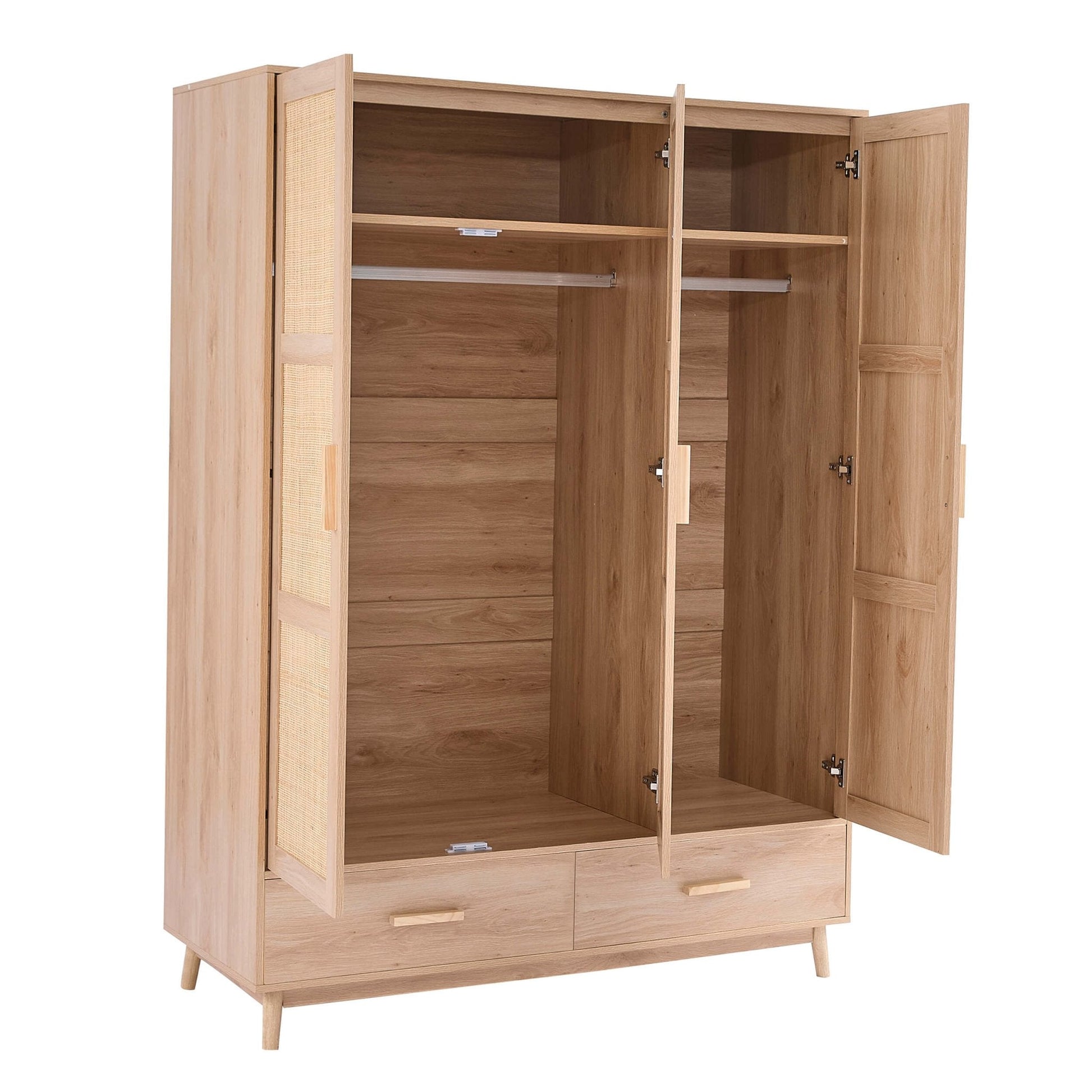 Isla 3 Door Wardrobe - Natural - DUSK